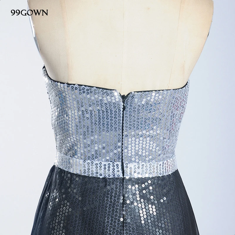 99GOWN для подружки невесты; платья для Для женщин класса люкс с блестками и вышивкой сексуальный Холтер элегантное, длинное, шифоновое платье невесты, Девы, платья