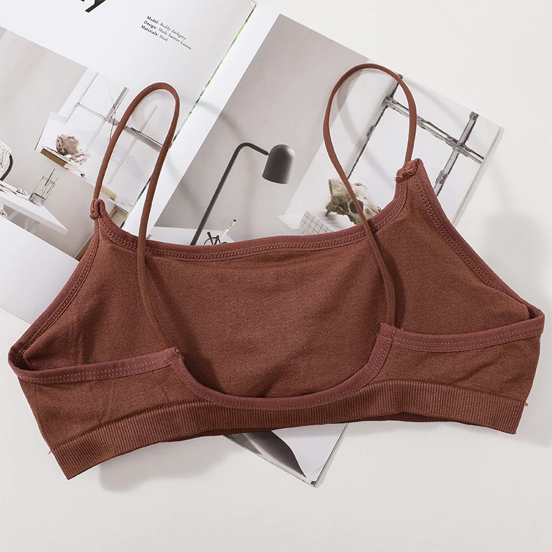 Women Bra Set Seamless Underwear Set Female Ribbed Lingerie Set Sexy G-String Panties Sexy  Tank Sports Brassieres Crop Top Suit sexy bra set