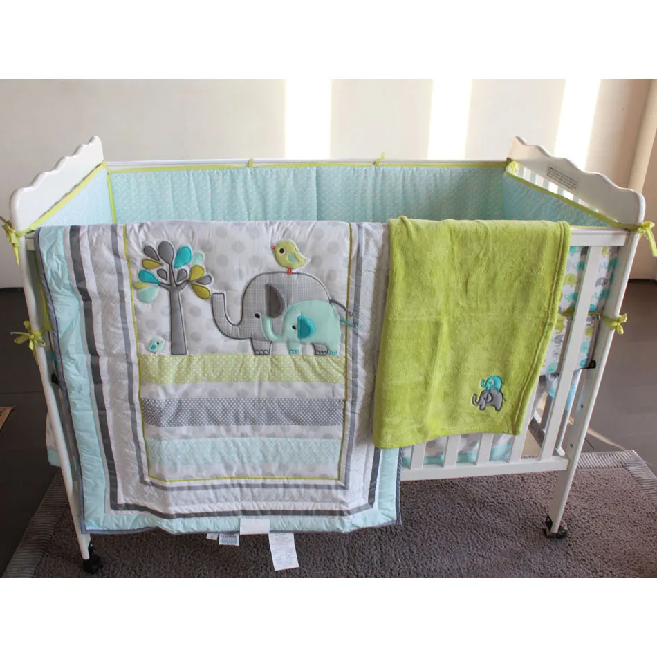 elephant cot bedding