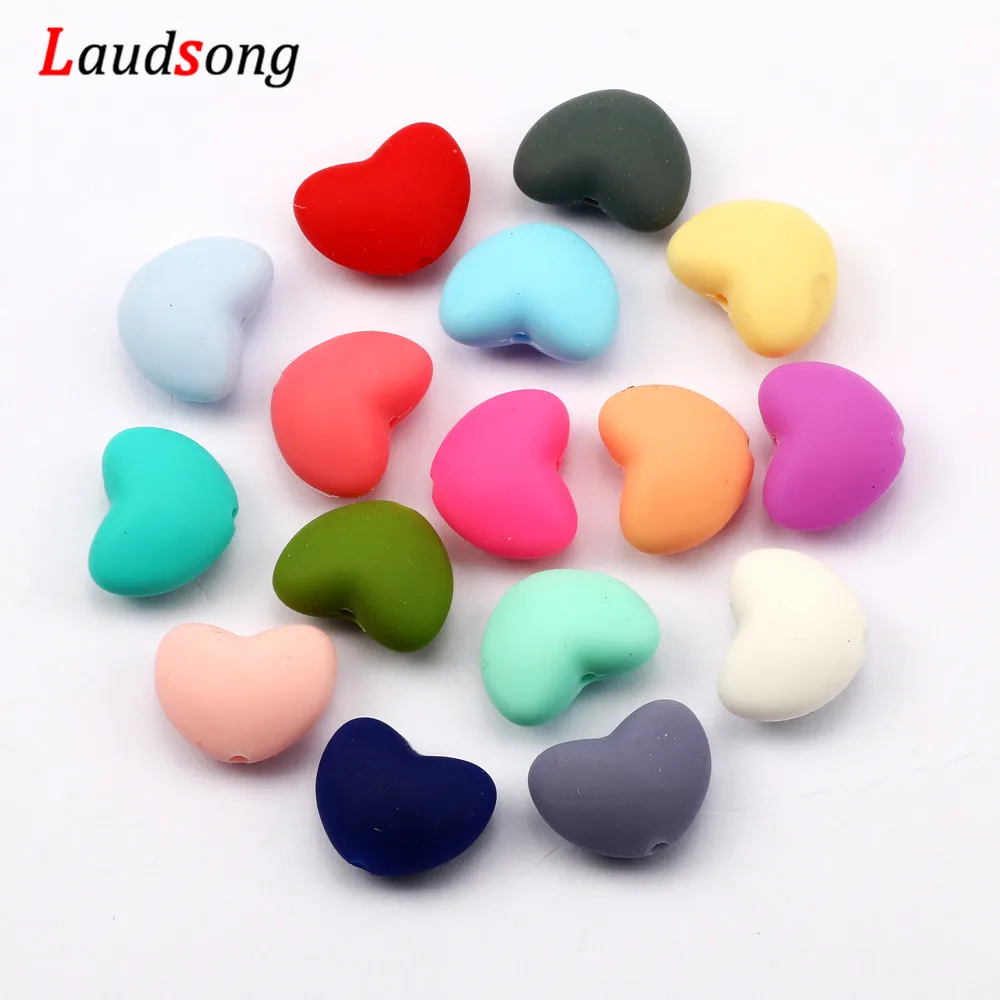 Детские игрушки для прорезывания зубов сердце силиконовые бусины пищевой