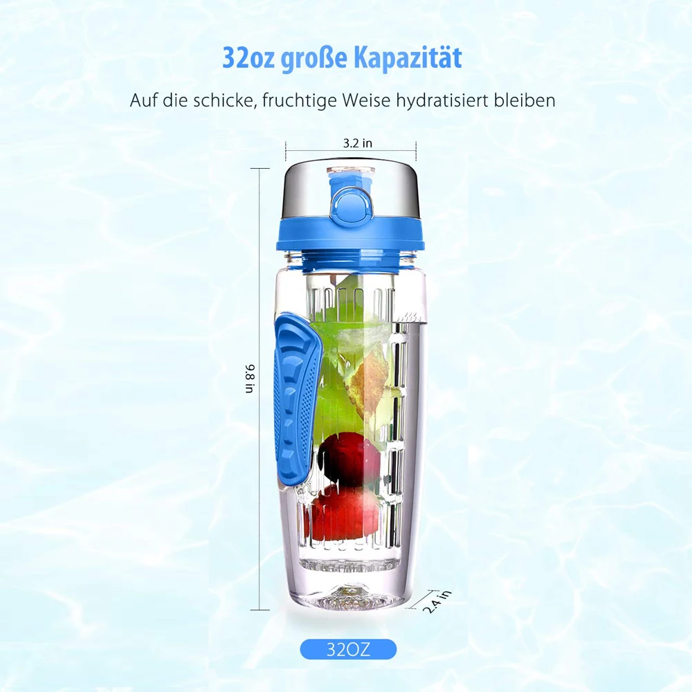 Открытая кемпинговая вода, поворачивающаяся крышка, двойная противоскользящая ручка, бутылка для воды, для офиса, для дома, без токсинов, устойчивая к утечке