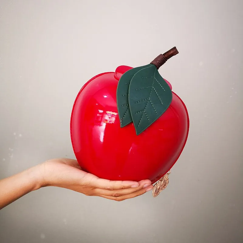 

P-F bag Fashion Cute Creative Cherry Fruit Handbag Female Summer Shoulder Bag Girl's Pu Leather Clutch Messenger Bag personality