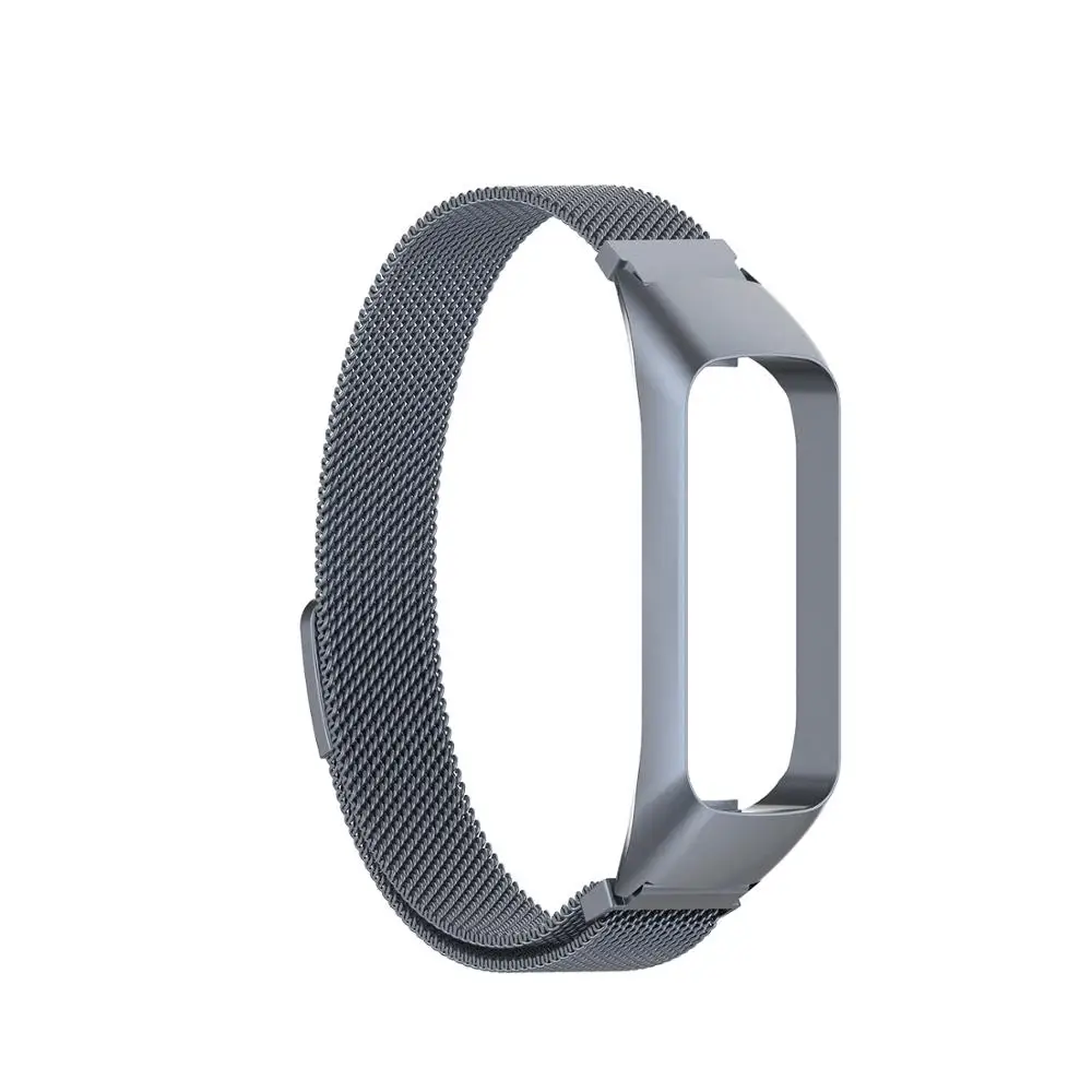 Ремешок для часов samsung Galaxy fit e SM-R375 из нержавеющей стали с металлическим ремешком для Galaxy fit e SM R375 - Цвет: Gray