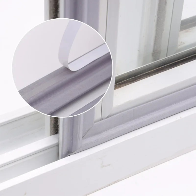 2m Self Adhesive Window Seal Acoustic Foam for Sliding Door Windows Windproof Soundproof Cotton Seal Door Gap Sound Foam afbeelding