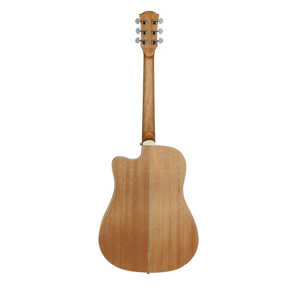 Ammoon 4" Cutaway акустическая народная гитара из Сапеле корпус палисандр гриф с гигом мешок Капо-тюнер ткань для чистки Струны гитары