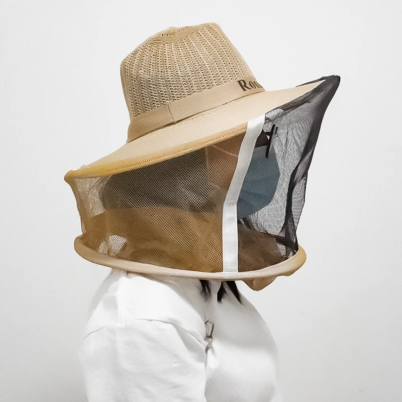 Details about   Beekeeping Cowboy Hat Mosquito Bee Insect Net Veil Cap Face Hat Protector J4J8 