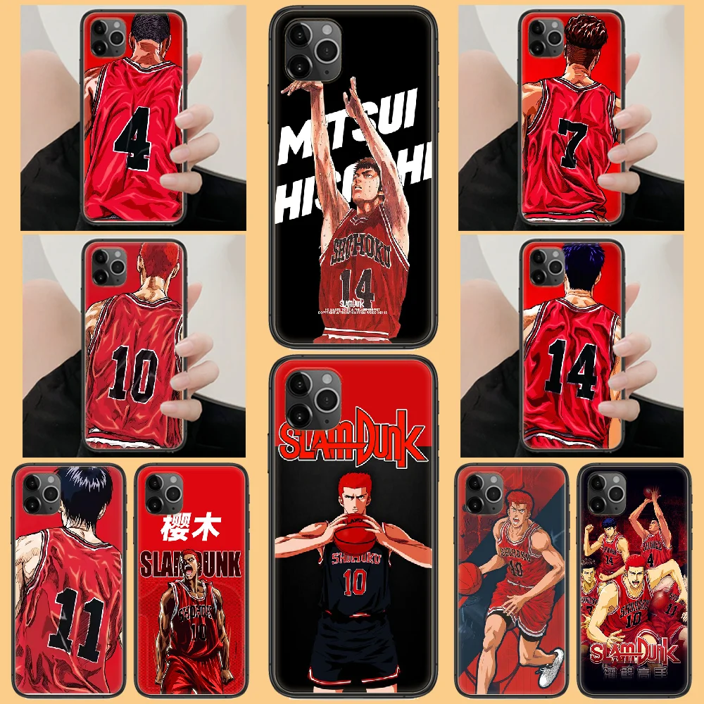 Чехол для телефона Slam Dunk корпус корпуса iphone 5 5s se 2 6 6s 7 8 12 mini plus X XS XR 11 PRO MAX черный