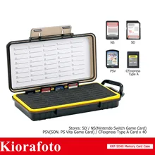 

40Slots Durable Memory Card Case Holder Organizer Keeper for SD SDHC SDXC Cfexpress Type A Camera Memory Card Game Cards Storage