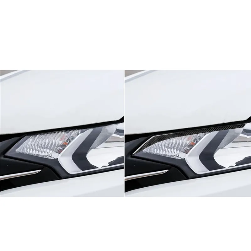 Подходит для Honda fit Jazz- Автомобильные аксессуары Фары Автомобиля Наклейка лампа из углеродного волокна Брови украшения головы