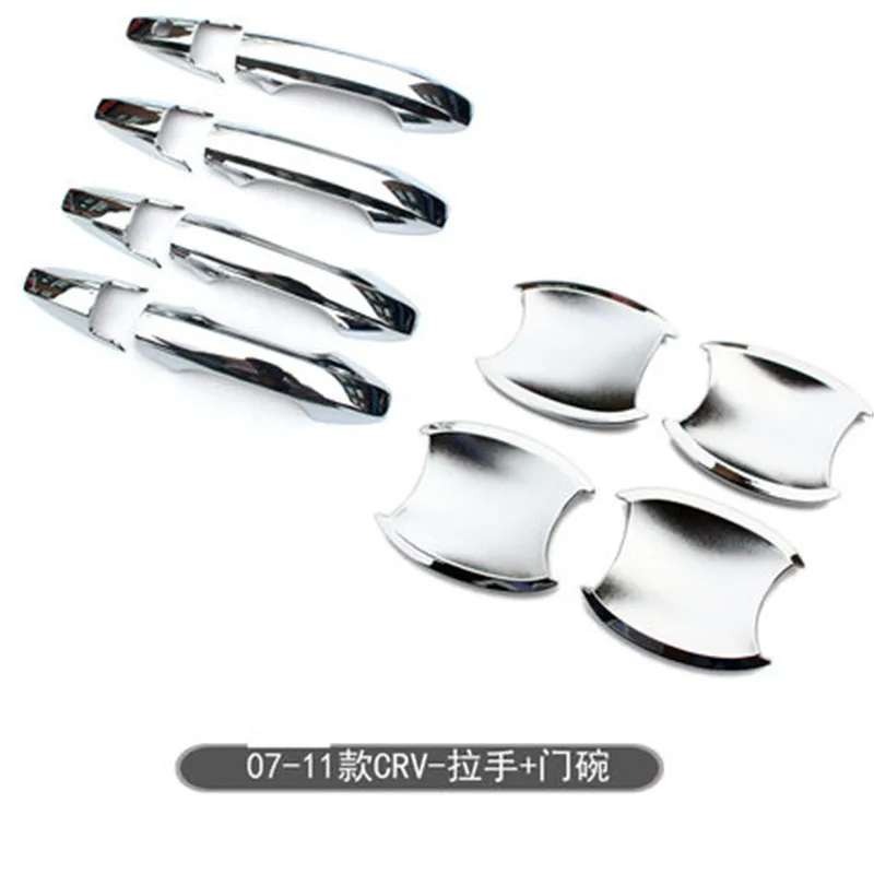 

ABS Chrome Door Handle Bowl Door handle Protective covering Cover Trim for Honda CR-V CRV 2007-2011 Car Styling