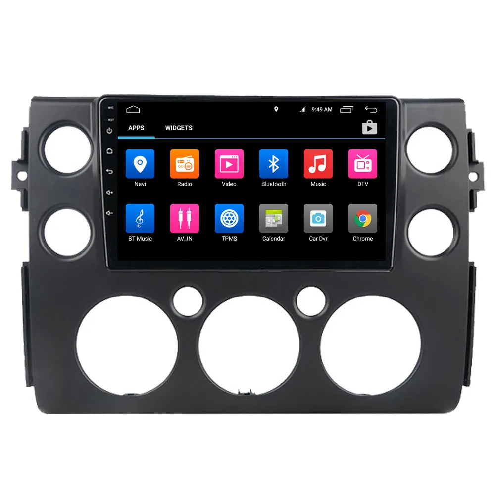 Автомагнитола стерео для Toyota FJ Cruiser FJCruiser 2007- сенсорный экран Android gps навигация Мультимедийная карта+ камера заднего вида