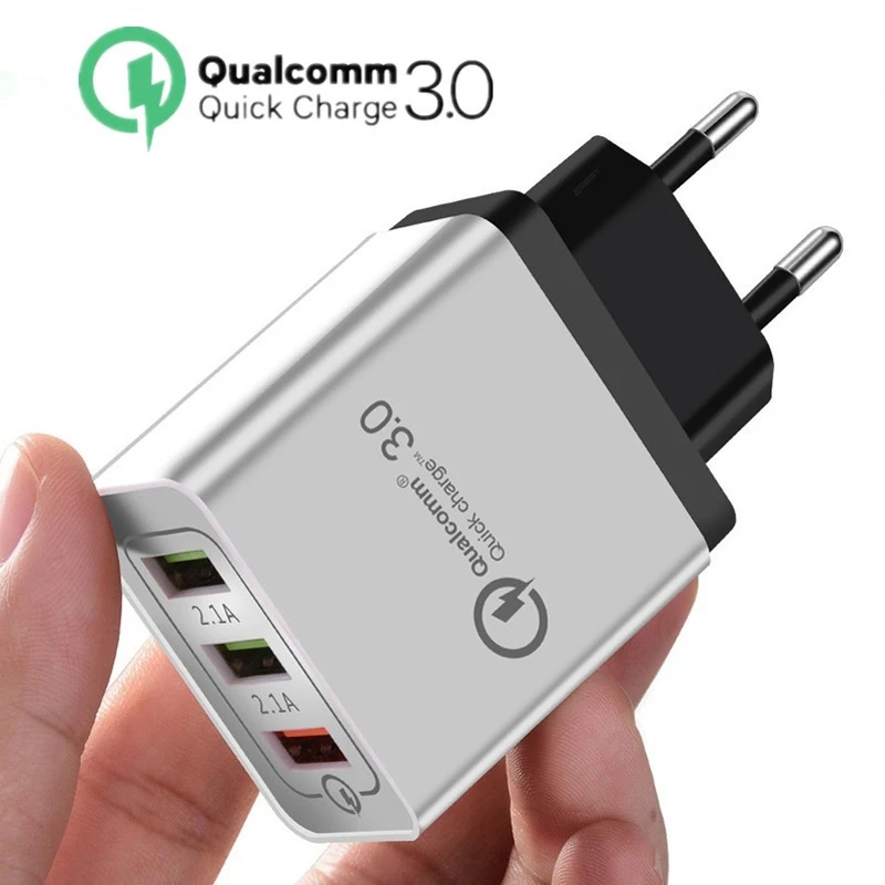 Быстрая зарядка 3 0 USB зарядное устройство 5V 2.4A QC3.0 кабель для быстрой зарядки
