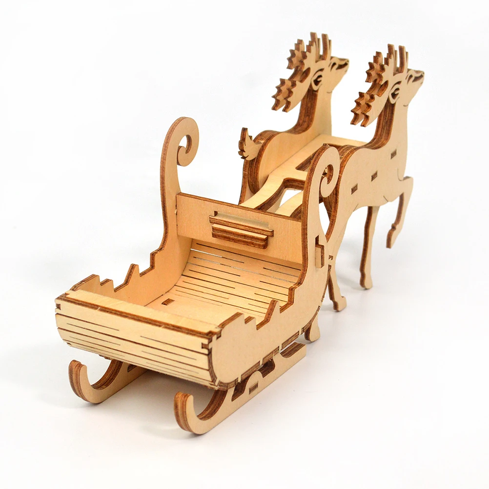 3D деревянная головоломка DIY игрушка Рождество собранная трехмерная головоломка обучающая игрушка с мобильным телефоном кронштейн функция головоломка