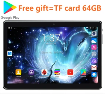 

Global Version 10 inch tablet Quad Core 2GB RAM 32GB ROM+TF card 3G WIFI 1280*800 IPS Dual SIM Card Wifi GPS Android 9.0 Tablet