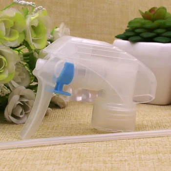 

clear trigger sprayer cap for perfume bottle, neck size is 24/410, sprayer gun