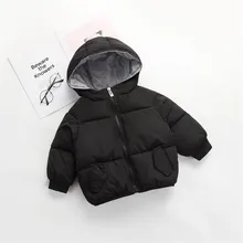 Зимний комбинезон с капюшоном для маленьких мальчиков; детское зимнее пуховое пальто на молнии; хлопковые теплые детские комбинезоны; зимний комбинезон для маленьких мальчиков