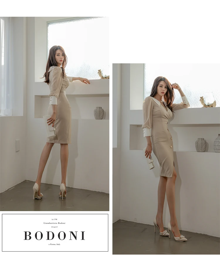 2022 فستان بسيط بابه واكمام طويله تصاميم كوريه جديد فساتين العيد لعام