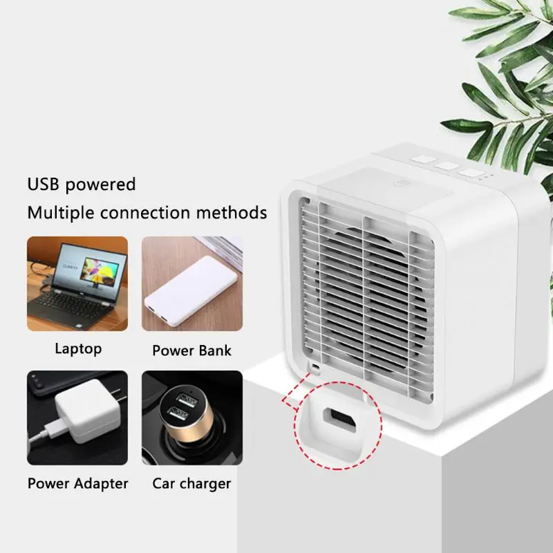 Мини USB Кондиционер Портативный личное пространство кулер-увлажнитель влажный низкий уровень шума очищающий кондиционер небольшой стол Прохладный