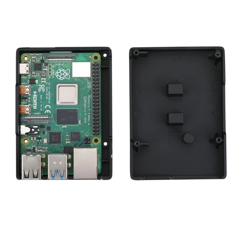RPI 4 Алюминиевый Чехол черный корпус RPI 4B металлический корпус коробка для Raspberry Pi 4 Модель B