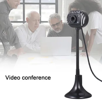 

1-20 PCS USB 2.0 Web Camera Web Camera 1080P Web Cam Webcam HD USB Camera with Microphone 4 L-ED Long Hose Pole Webcam
