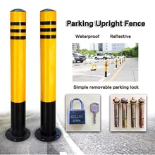 Bloc de stationnement épais, colonne de protection, bloc de protection, pour espace de stationnement sur route mobile avec serrure