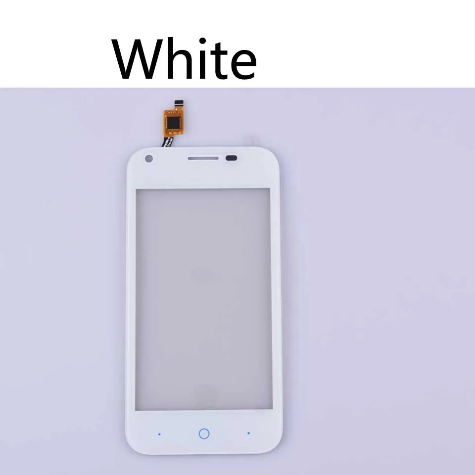 Whtie 10 шт./партия для zte Blade L110 Сенсорная панель дигитайзер сенсорный экран Замена с клейкой лентой 4,0 дюйма - Цвет: Whtie