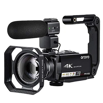 

Video Camcorder 4K Vlogging Camera Ordro AC7 10X Optical Zoom Camaras Filmadora for YouTube Blogger