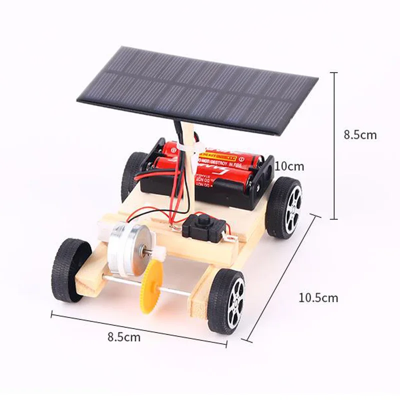 DIY Montage Solarenergie Rennwagen Kid Science Physik Experiment Kinderspielzeug 