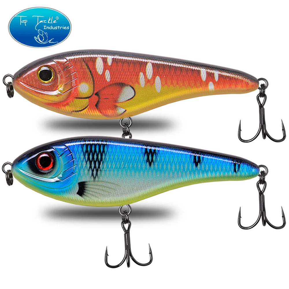 

slow sinking jerk bait fishing lure fpor bass 150mm 81g Muskie Pike Big VIB Fishing Lure Hard CFLURE Jerk bait Black Hooks