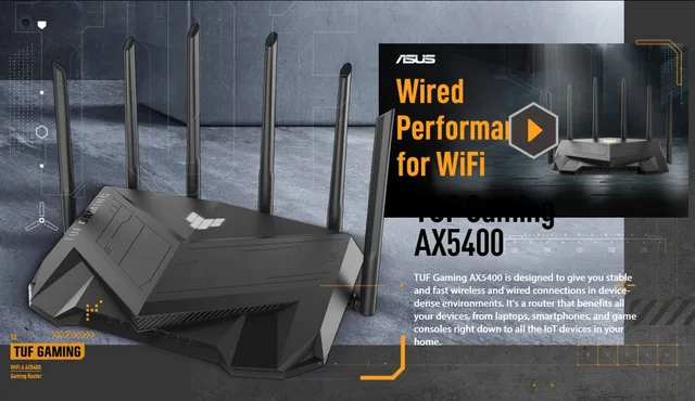 ASUS-デュアルバンドゲーミングルーター,TUF-AX5400,ax5400,tuf,wifi 6 
