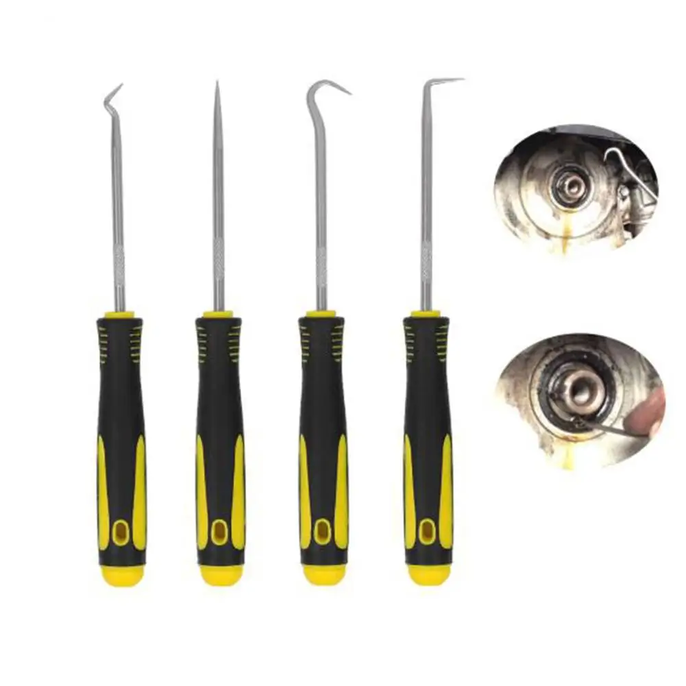 

GloryStar 4Pcs/Set O-Ring Oil Seal Extractor Puller Removal Hook Car Tool
