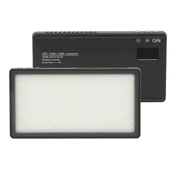 

Portable 11W 3000K-5500K LED Video Volg Fill Light 8000mah Built-in Battery Dimmable CRI96+ for Outdoor Photography Interview