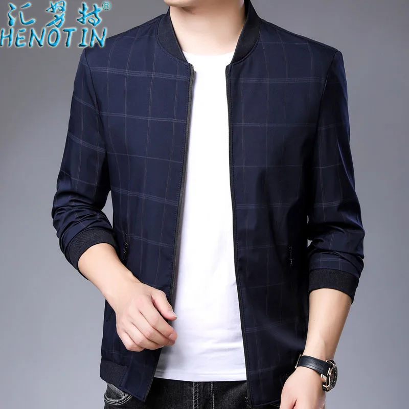 

Sink Knut Genuine Product New Style Autumn Coat Jacket Men Thin Casual Baseball Uniform Middle-aged Jacket Daddy Clothes