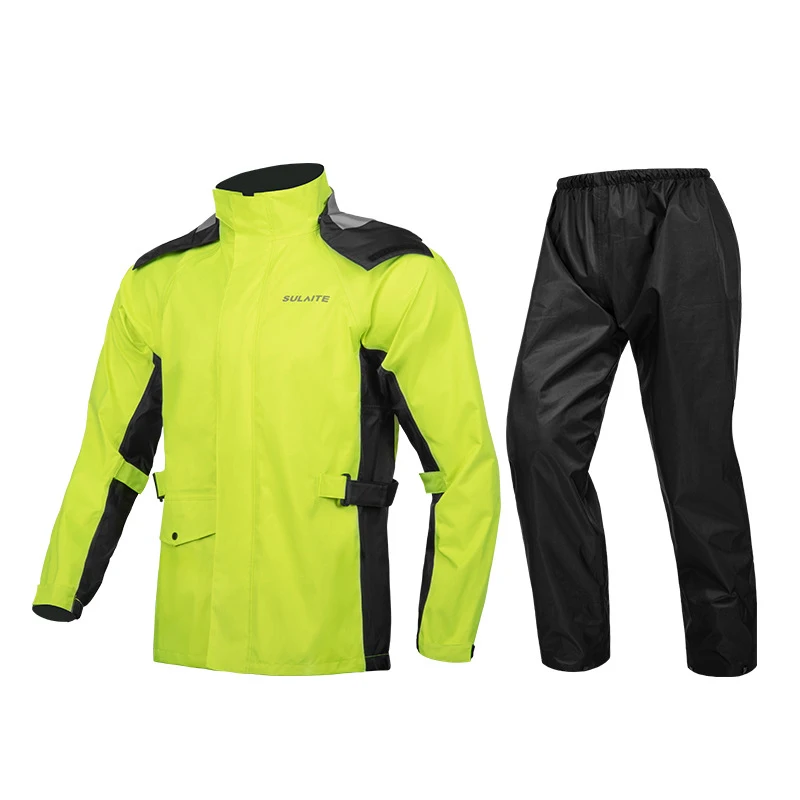 Raincoat Suit Thickened Warm Fleece Adult Motorcycle Riding Waterproof Breathable Outdoor Hiking Fishing Rainproof Protect Gear