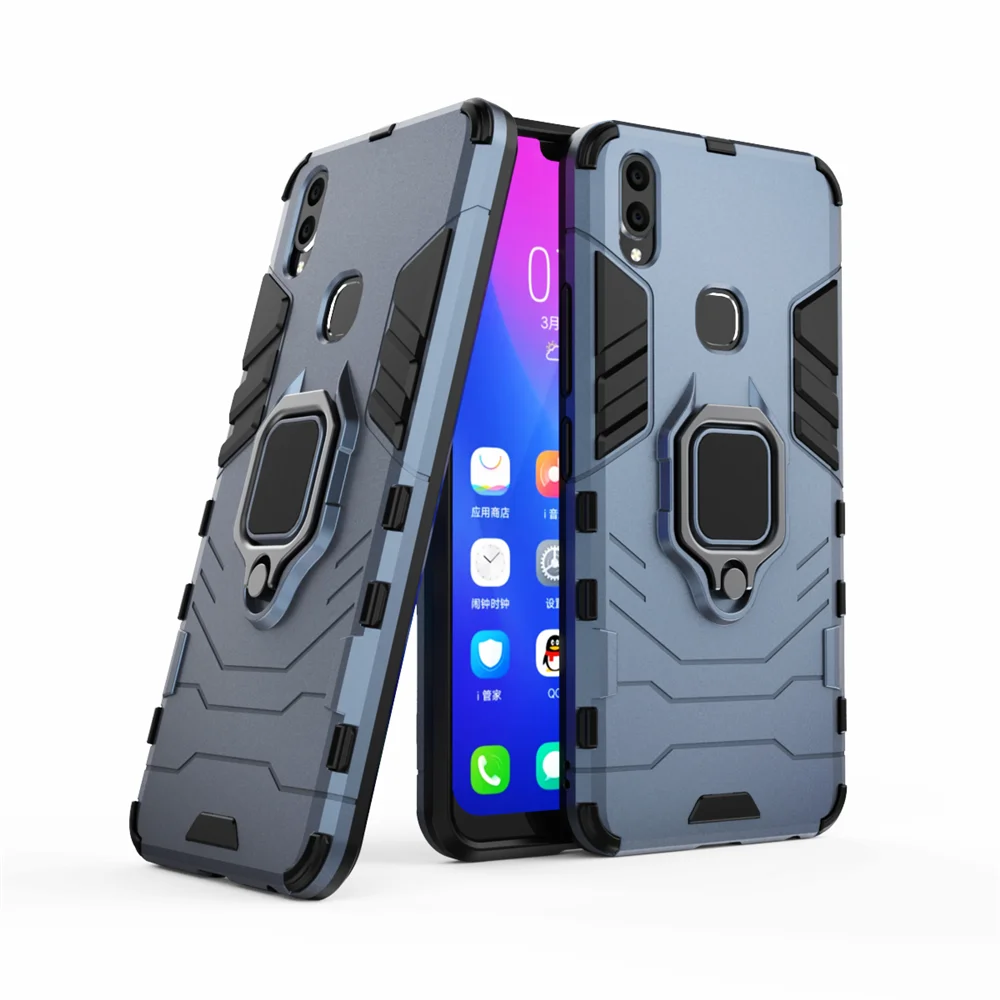 For Vivo V9 Case Magnetic Car Shockproof Ring Armor Phone Back