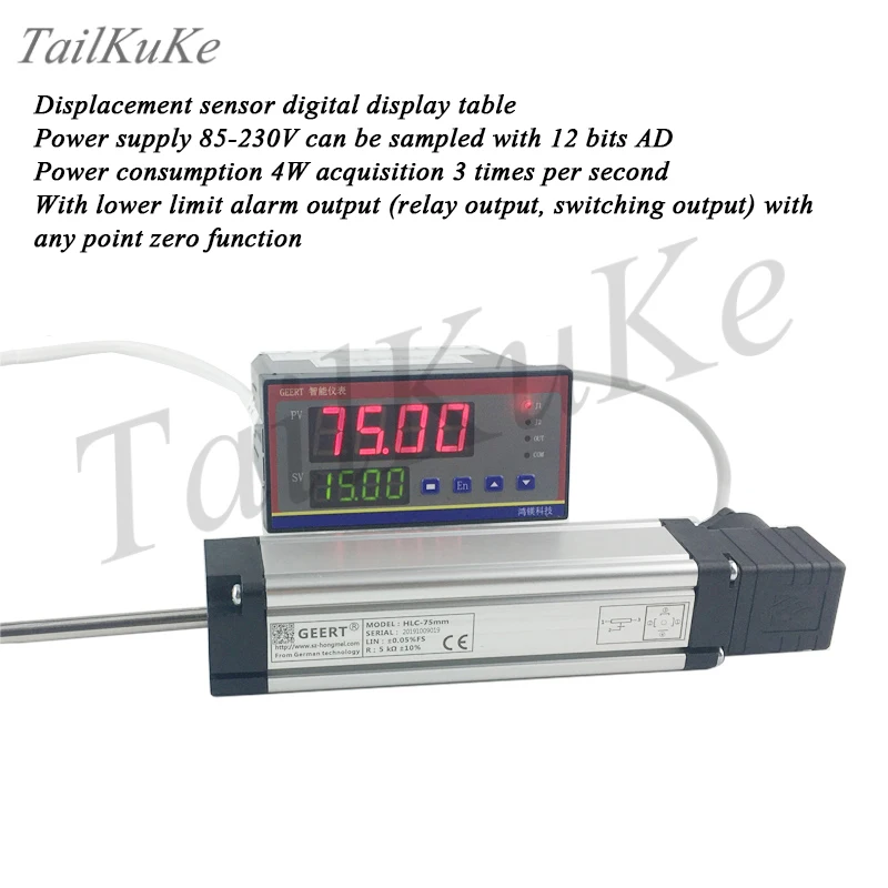 US $76.36 Electronic Ruler Digital Display Meter Linear Displacement Sensor Distance Display