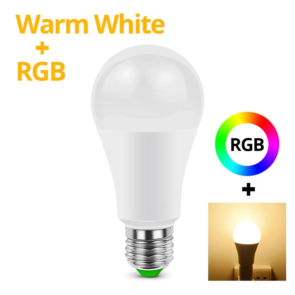 220V 110V умный дом жизни RGBW/RGBWW E27 15 Вт светодиодный вспышка с WiFi лампа подходит для ответа на звонки и прослушивания музыки 4,0 приложение Управление совместимостей Android/IOS Системы - Цвет: Bluetooth RGBWW