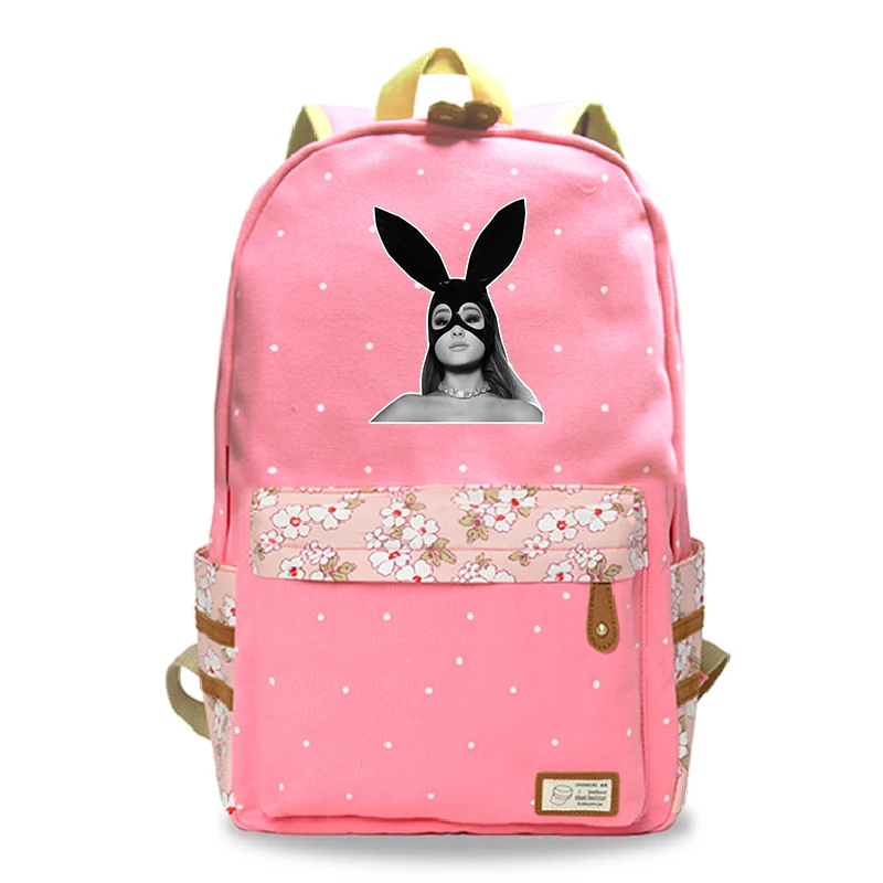 Mochila Feminina Ariana Grande рюкзак для ноутбука женский рюкзак для путешествий цветок волнистая точка школьные сумки для девочек-подростков - Цвет: 13