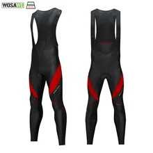 WOSAWE Велоспорт Bib Ciclismo Bibs Колготки 3D гелевые мягкие теплые длинные леггинсы мужские MTB велосипедные штаны Триатлон мужская одежда