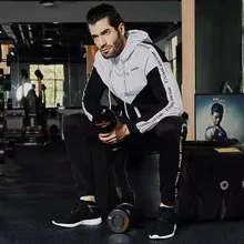 Стиль Фитнес братья Кепка кардиган пальто мужские спортивные повседневные топы тренировка бег молния толстовка