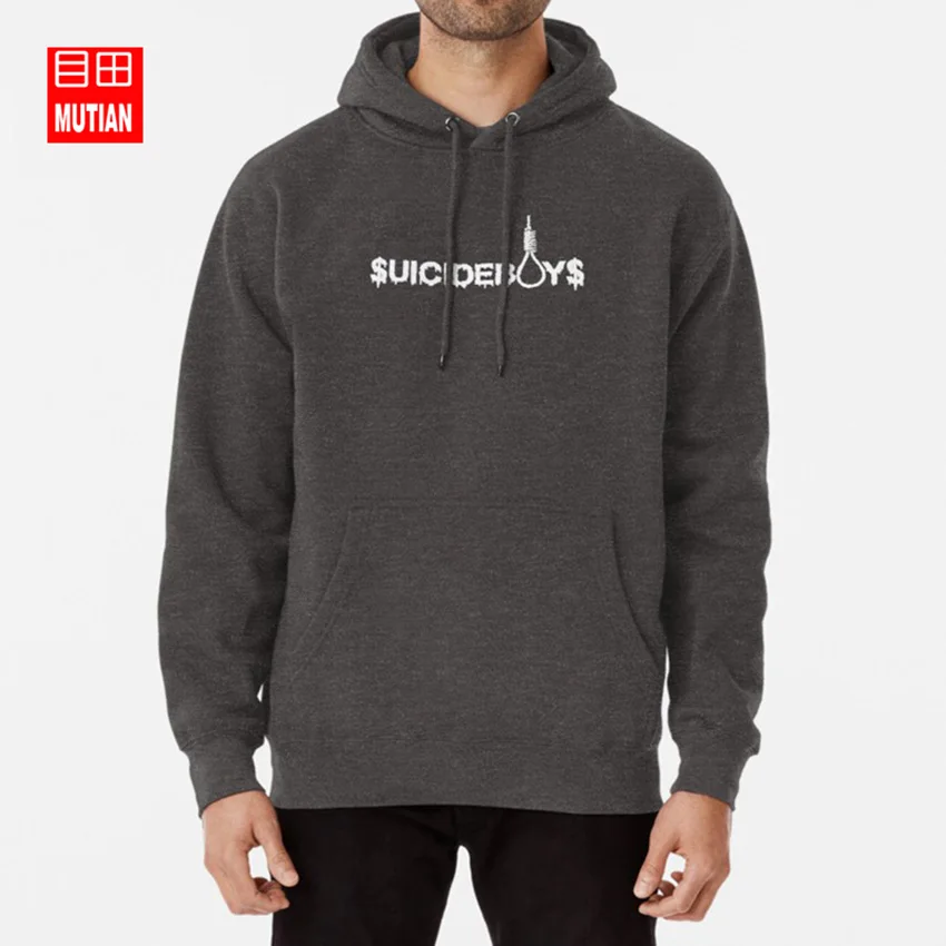 UicideBoy$-SuicideBoys толстовки с капюшоном uicide boy g59mf doom suicideboys suicide boys pouya eternal g59mf - Цвет: darkgrey-hoodie