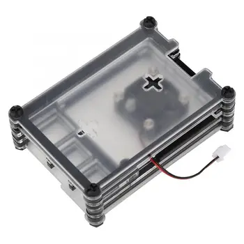 

9 Layer Protective Shell Black+Transparent Acrylic Enclosure Fit for Raspberry Pi 4 Model B Protective Shell