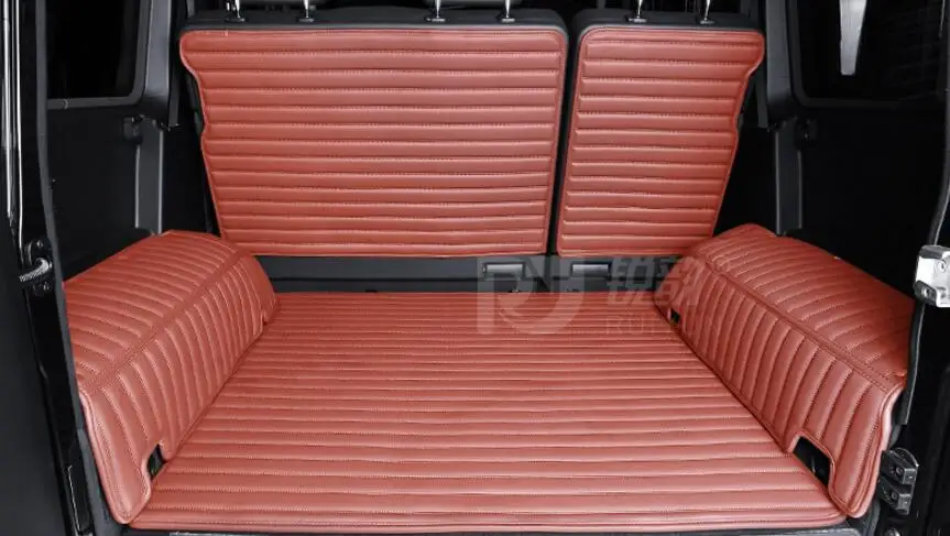 Роскошный Коврик для багажника автомобиля, 5 шт., для Mercedes Benz G350 disel, ковровое покрытие, внутренние коврики, кожаный коврик, автомобильный стиль