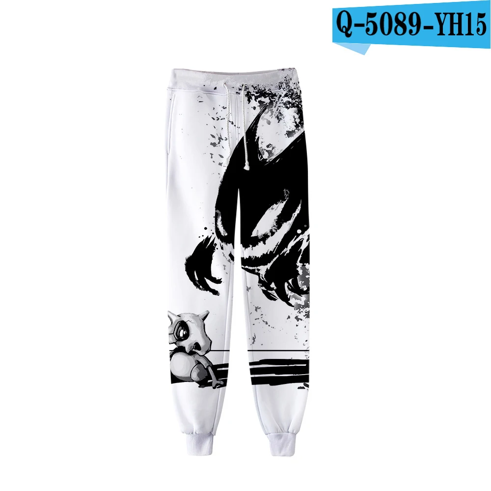 Покемон Pantalon Femme высокое качество спортивные узкие брюки, штаны модные популярные тренд удобные Повседневное брюки - Цвет: As shown