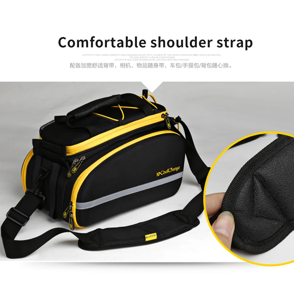 

Rear Seat Storage Tail Bicycle Bag Camera Bike Cycling Accessories Riding Shoulder Handbag Large Capacity Multifunctional Gloves