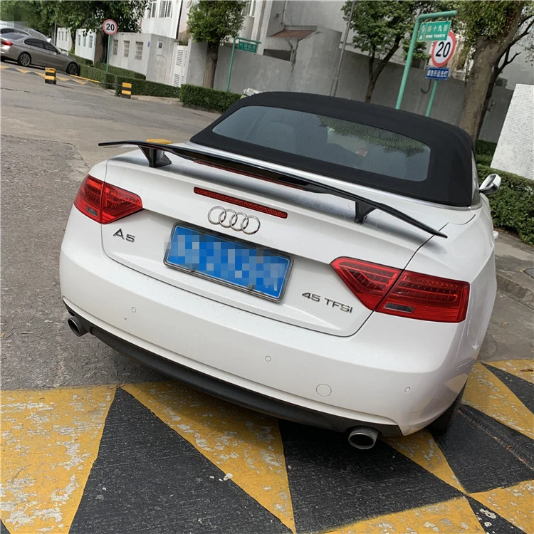 For Audi A5 coupe Spoiler 2012- Audi A5 cabriolet open car Spoiler TF ABS plastic Material Car Rear Wing Color Rear Spoiler