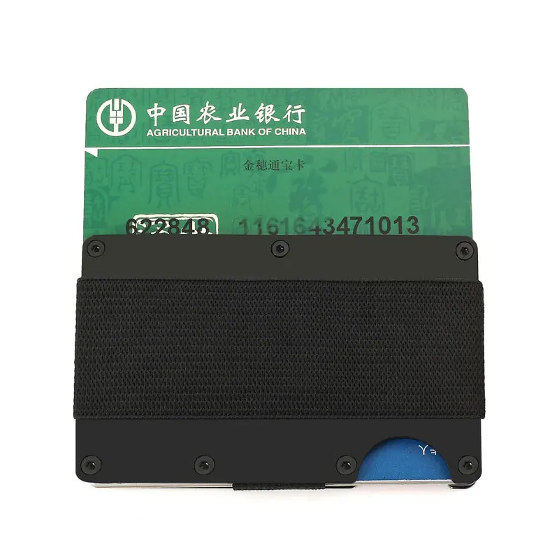 Держатель для карт visi GORO 2019 металлический RFID анти главный мини кошелек