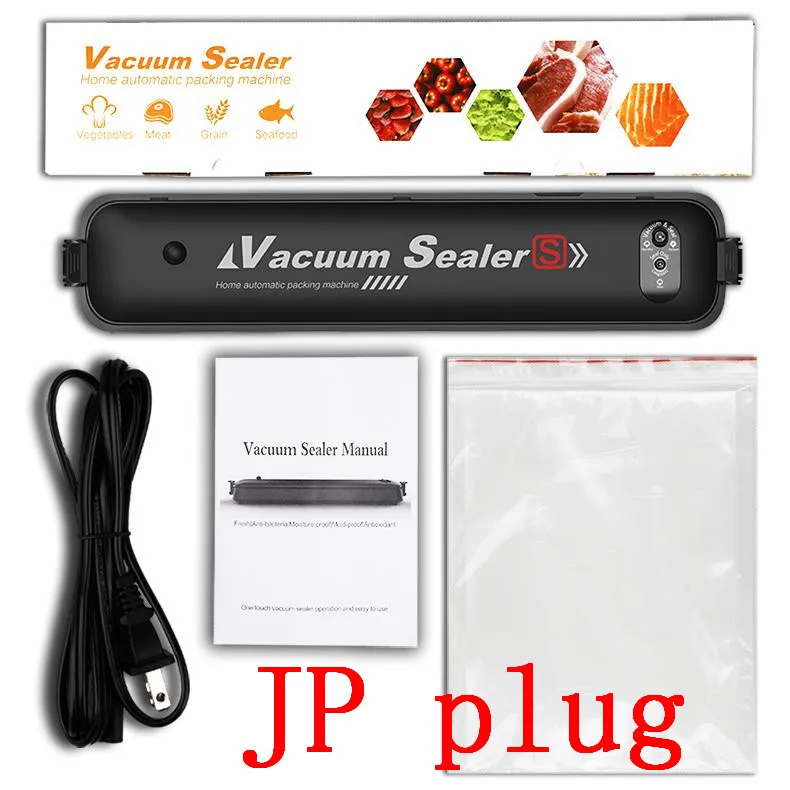JP plug Портативная вакуумная упаковочная машина для пищевых продуктов, бытовой автоматический вакуумный упаковщик, пластиковый Упаковщик(20 вакуумных пакетов - Цвет: JP plug