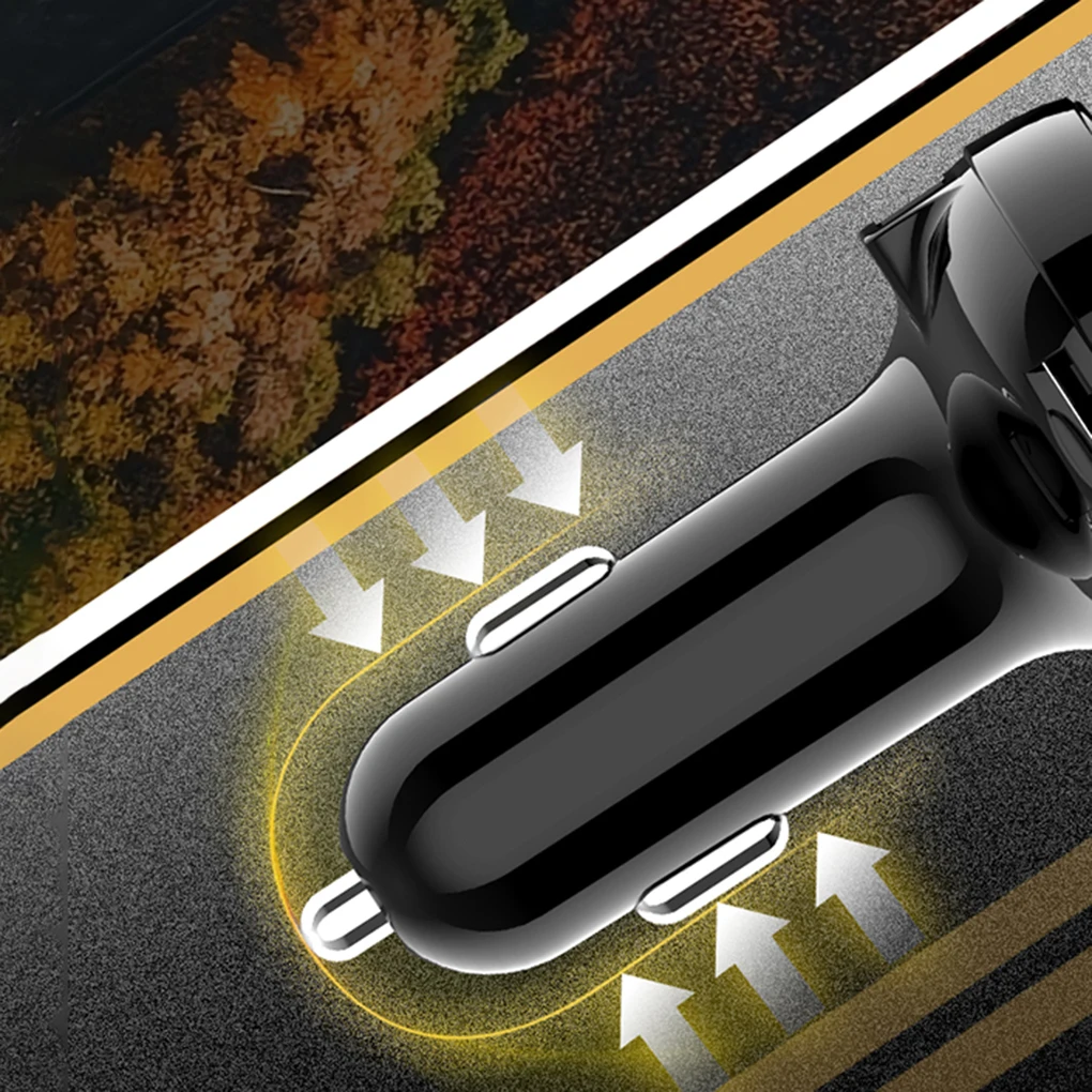 Автомобильный fm-передатчик Bluetooth 5,0 Автомобильный MP3-плеер Беспроводные адаптеры для быстрой зарядки аккумулятора
