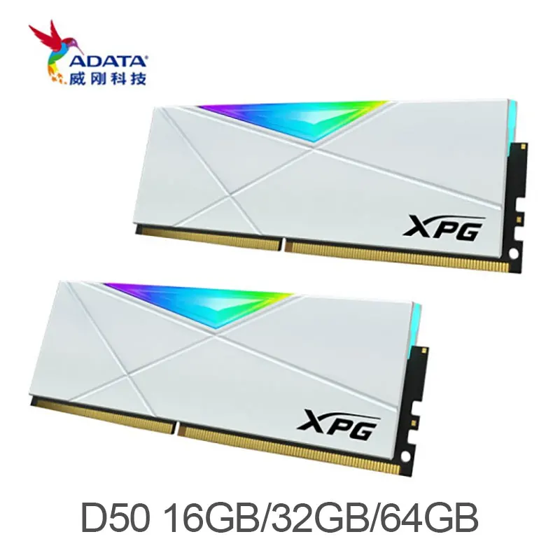 ADATA XPG Spectrix D50 RGB светодиодный 3200 МГц 3600 8Gx2 DDR4 XMP 2 0 16GX2 DIMM память | Компьютеры и офис